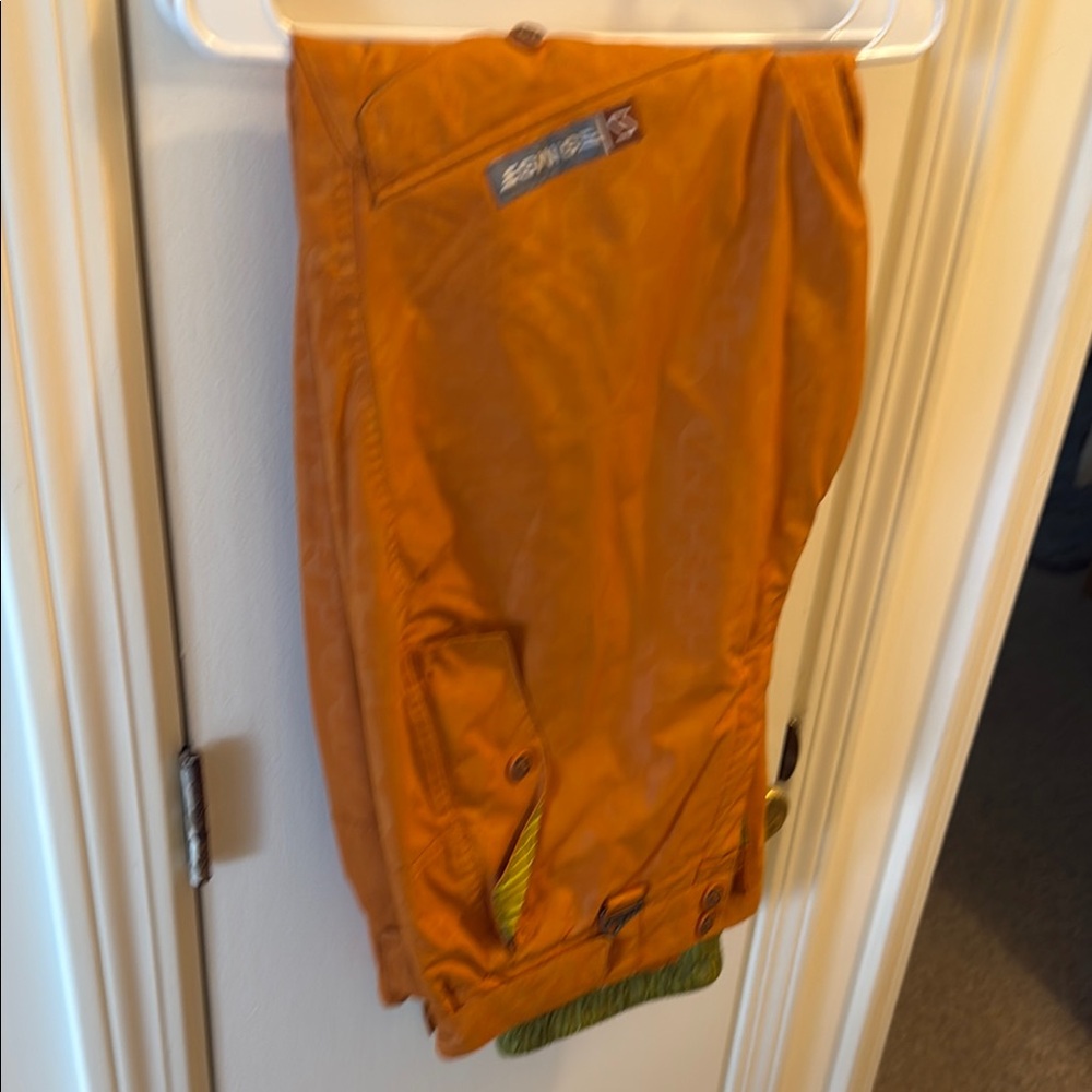 Space Orange snow pants